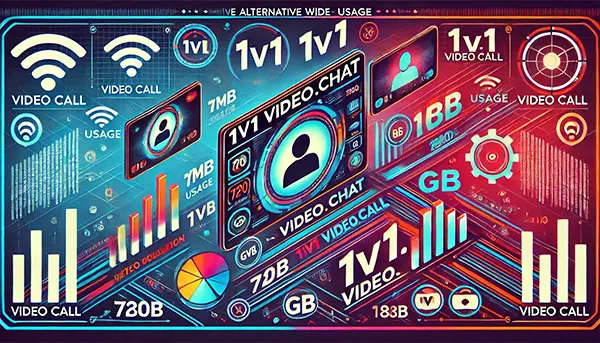How much data does a 1 minute 1v1 video call use? Data Usage